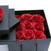 W9458b Set of 3 Black Square Flower boxes Set of 3 Black Square Flower boxes