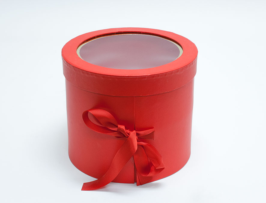 Red Round Two Layers Flower Boxes