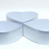 w6632plain-1 White Heart Shape Flower boxes