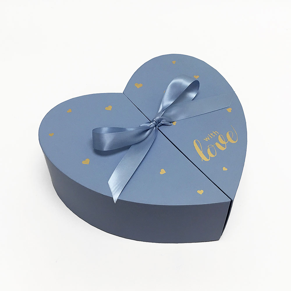 Blue Heart Shape Flower Box