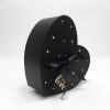 Flower Box Heart Shape W6876-3 Black Nested Heart Shape Flower Box