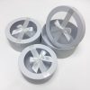 White Round Flower Boxes