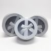 White Round Flower Boxes