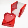 Red Square Transparent Flower Box