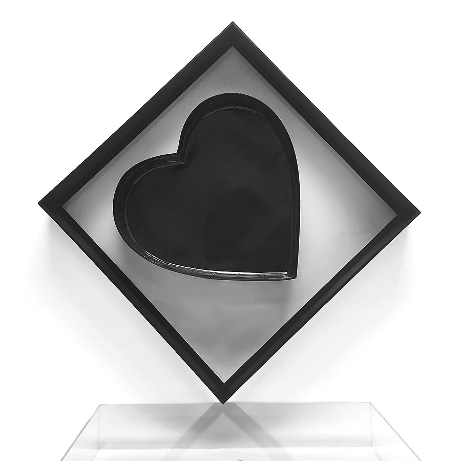 Large Size Clear Heart Shape Flower Box