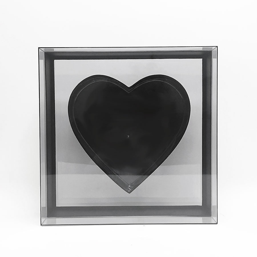 Transparent Square Heart Shape Flower box