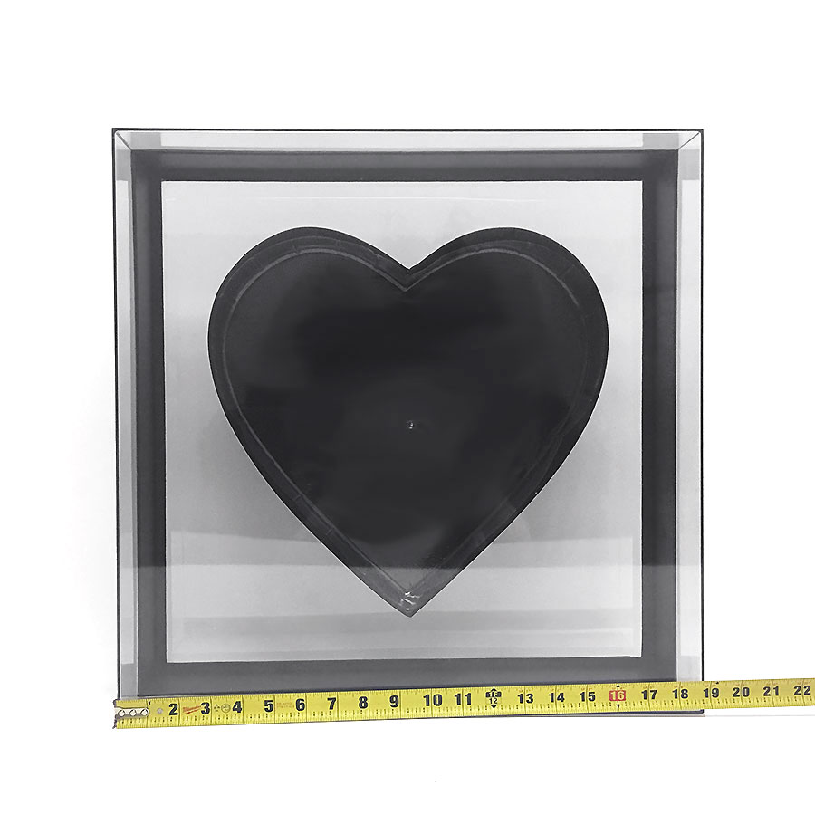 Transparent Square Heart Shape Flower box