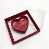 Red Clear Square Heart Shape Flower Box