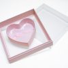 Transparent Square With Heart Shape Flower Boxes