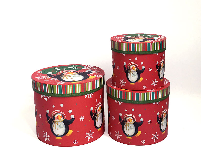 Red Christmas Flower Boxes