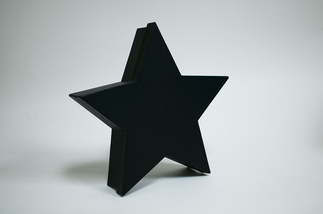 black-star-side Black Star Shape Flower Box