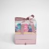 w5321 Rose Gold Acrylic Square Flower Box with Drawer