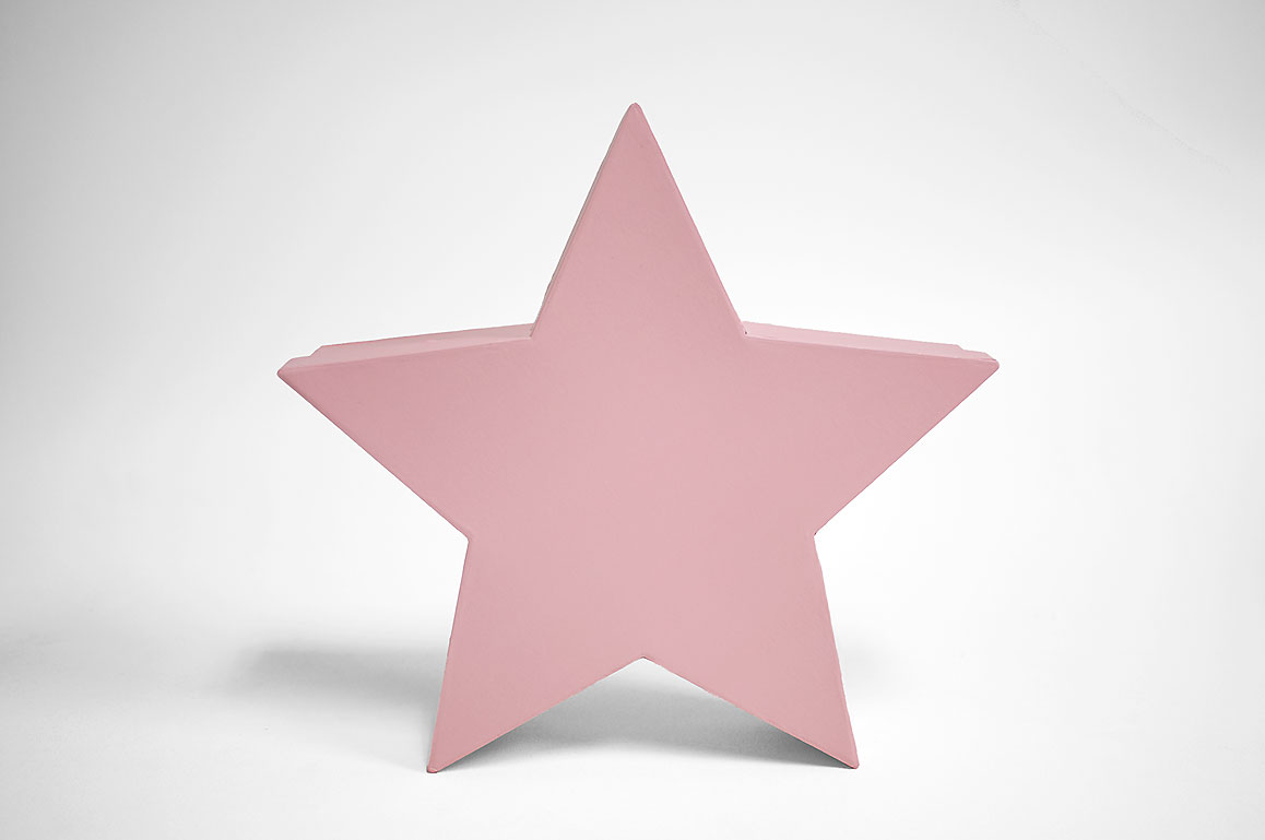Pink Star Shape Flower Box