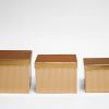 W6854 Gold Striped Flower Boxes Set of 3 W6854 Gold Striped Flower Boxes Set of 3