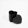 W7318Black Mini Heart Shape Flower Box Black W7318Black Mini Heart Shape Flower Box Black