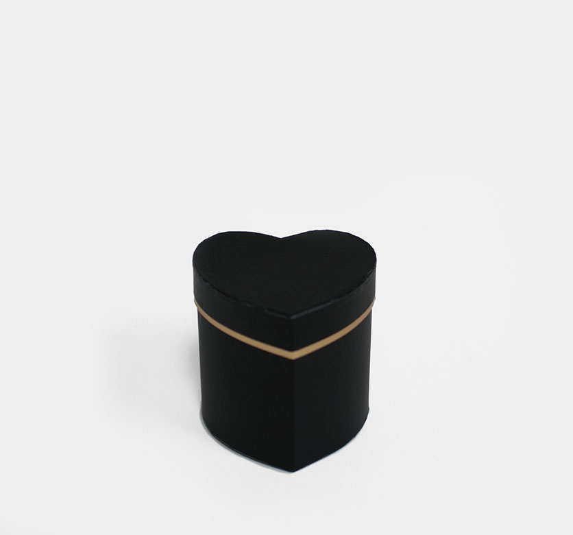 W7318wwt Mini Heart Shape Flower Box White W7318Black Mini Heart Shape Flower Box Black