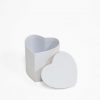 w7318wwt mini heart shape flower box white