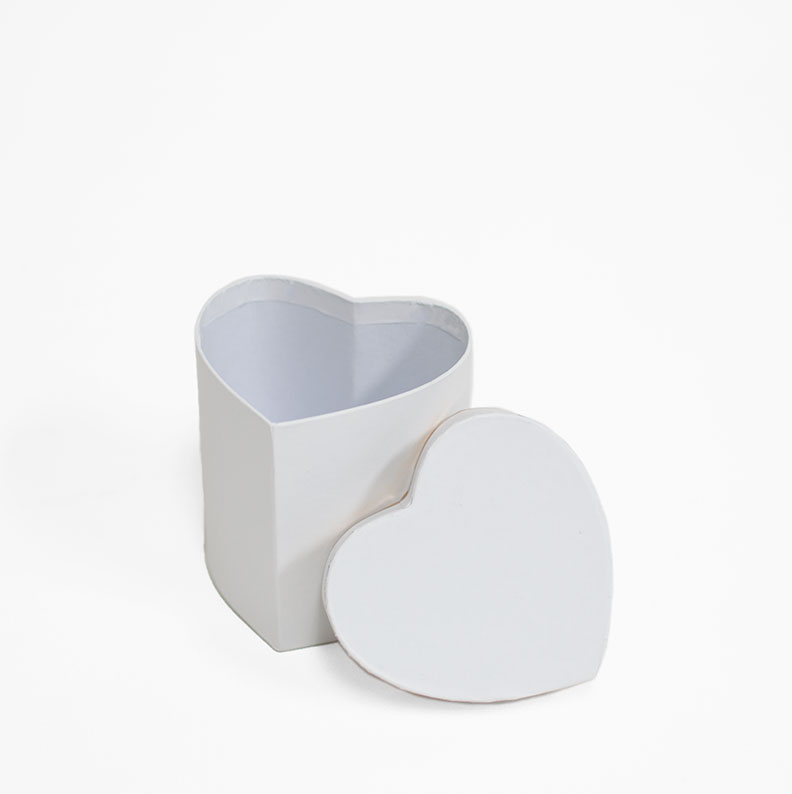 w7318wwt mini heart shape flower box white