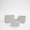 W7331 White Set of 3 Velvet Square Flower Boxes W7331 White Set of 3 Velvet Square Flower Boxes