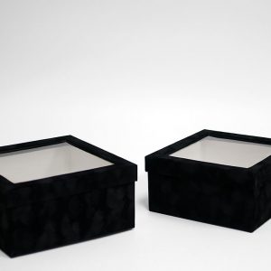 w7335-black-velvet-square-flower-box-with-window-set-of-2