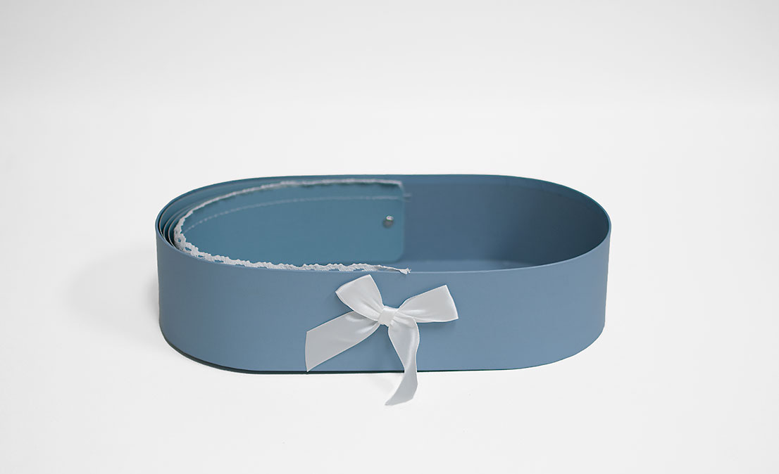 w9298blueweb Blue Baby Bassinet Flower Box