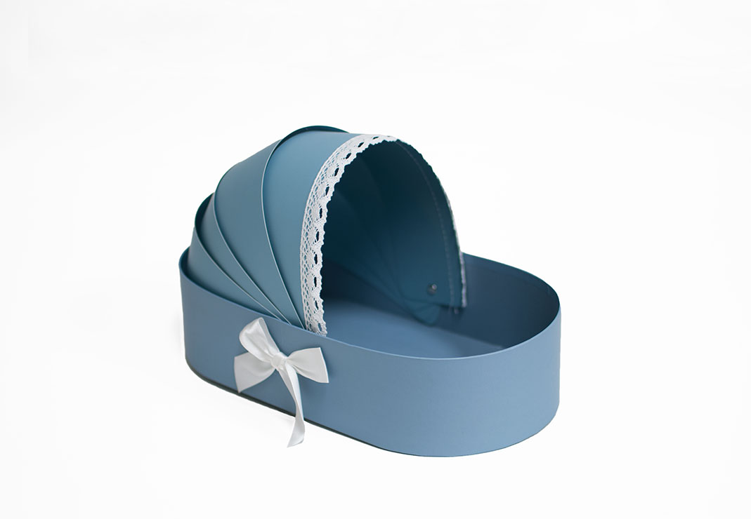 w9298blueweb3 Blue Baby Bassinet Flower Box