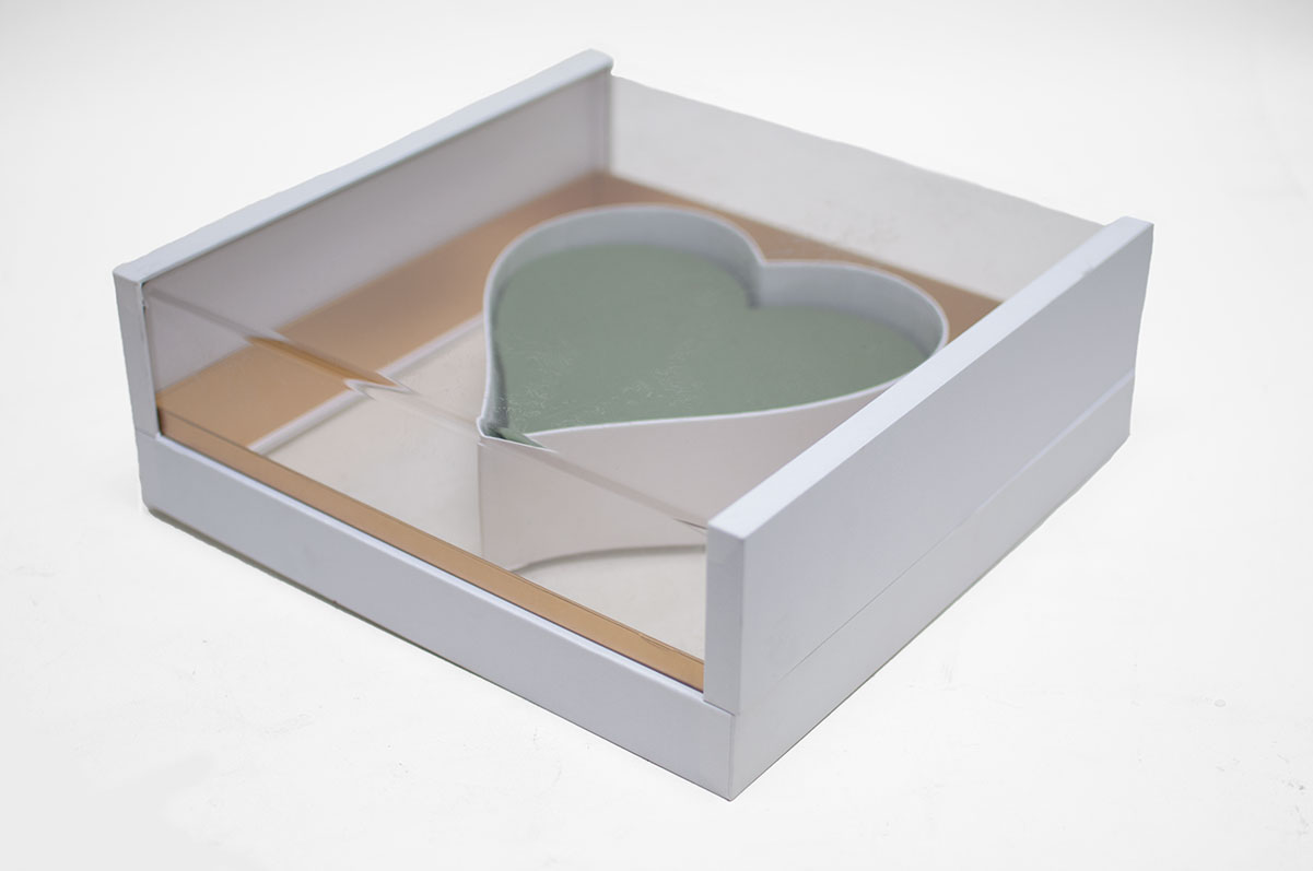 1125AWWT Acrylic White Photo Frame Flower Box 1125AWWT Acrylic White Photo Frame Flower Box