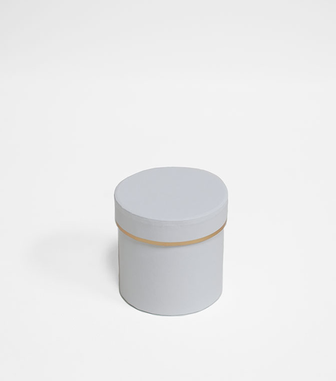 w7319white3web W7319wwt Mini Round Shape Flower Box White