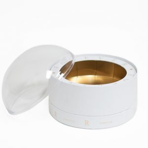 2012 Large White Forever Round Sphere with Clear Top