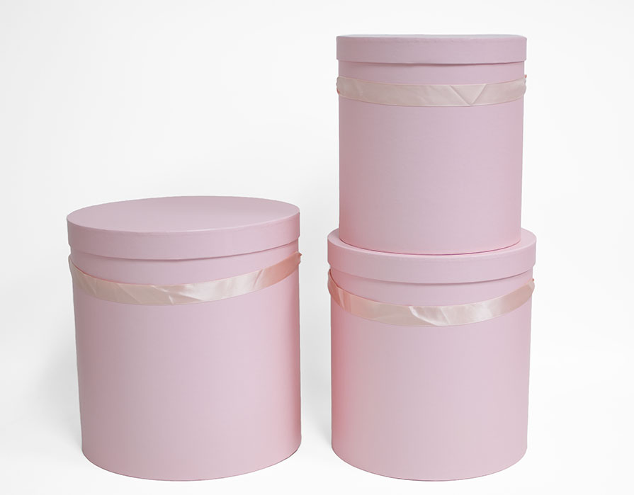 W5639 Set of 3 Round Barrel Pink W5639 Set of 3 Round Barrel Pink