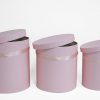 W5639 Set of 3 Round Barrel Pink W5639 Set of 3 Round Barrel Pink