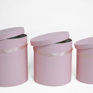 W5639 Set of 3 Round Barrel Pink