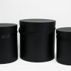 5637 Set of 3 Round Barrel black 5637 Set of 3 Round Barrel black