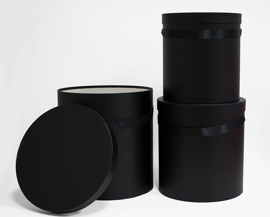 5637 Set of 3 Round Barrel black 5637 Set of 3 Round Barrel black