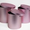 W5642 Set of 3 Round Barrel Rose Gold W5642 Set of 3 Round Barrel Rose Gold