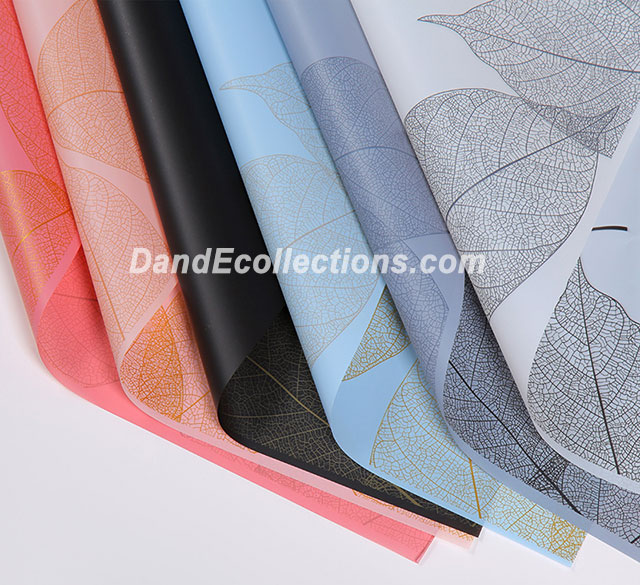 Plastic Leafage Flower Wraps