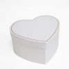 Small White Heart Shape Flower Box