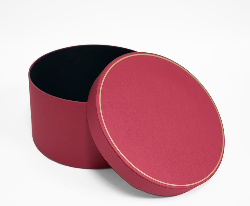 Small Red Round Shape Flower Box