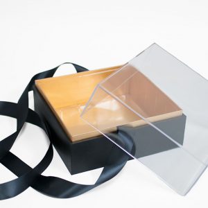 1132A Black Acrylic Square Flower Box
