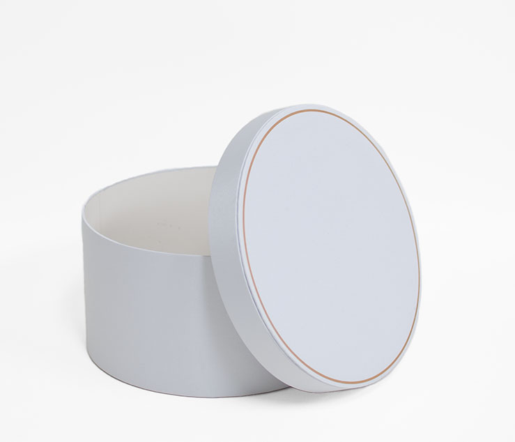Small White Round Shape Flower Box Small White Round Shape Flower Box