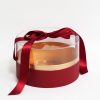 100337 Red Acrylic Round Box 100337 Red Acrylic Round Box