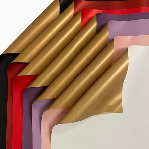 Golden Plastic Waterproof Flower Papers (pack of 20)