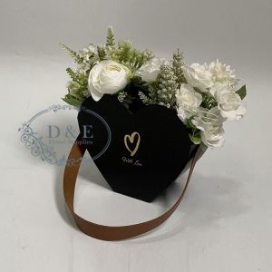 heart-shape-small-flower-basket-with-faux-leather-handle