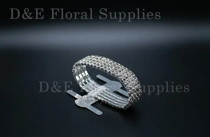 Diamond-Corsage-2 Silver Diamond Wedding Corsage Bracelet