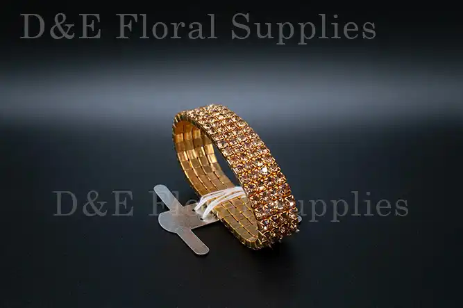 Gold Diamond Wedding Corsage Bracelet
