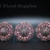 Rose Gold Diamond Flower Brooch Pins