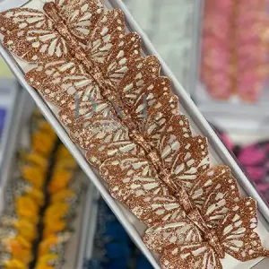 3-inches-white-decoration-butterflies-with-rose-gold-glitter-pack-of-12