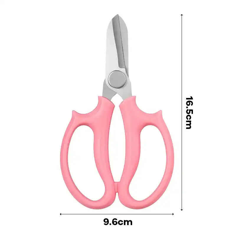 KI-Pink Flower Scissors For Stems Cutting
