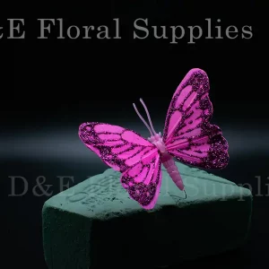 glittered-pink-floral-decorative-butterfly-3-13-inches-pack-of-12