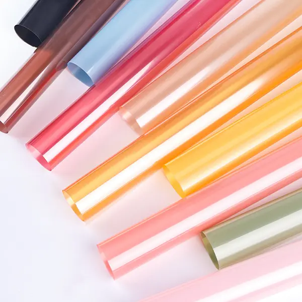 Waterproof Translucent Plastic Flower Wrapping Papers (20 pcs Per Bag)